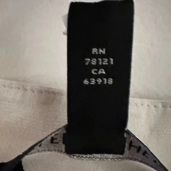 Eileen Fisher NWT 100% Silk Boxy Bone Button Up Large - Picture 13 of 14